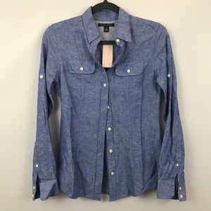 NWT Banana Republic Chambray Button Down Shirt
